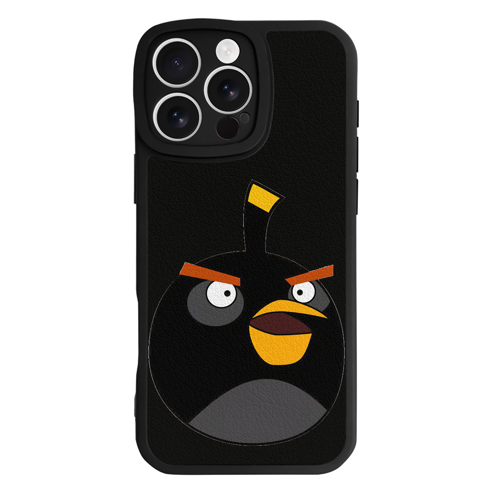 （画像用） Angry Birds アングリーバード 【iPhone 16シリーズ対応】シリコンスマホケース（レザー調） 材質：シリコン